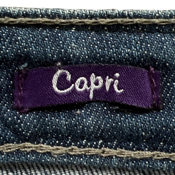 Vigoss Distressed Embellished Jean Capris Sz.‎ 0 - Picture 12 of 15